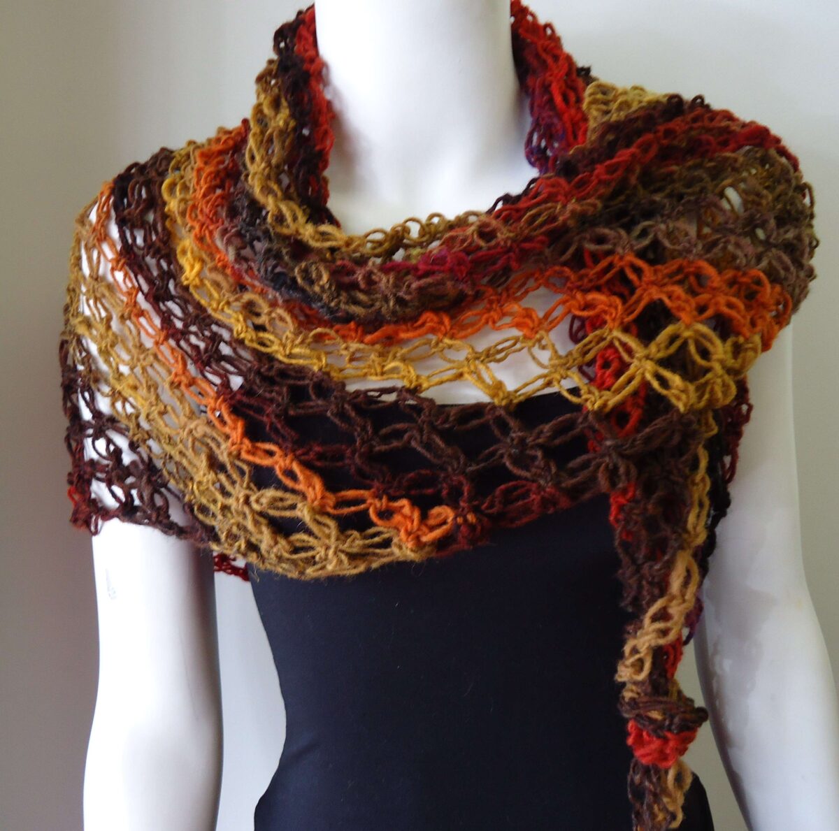 noro solomons knot shawl