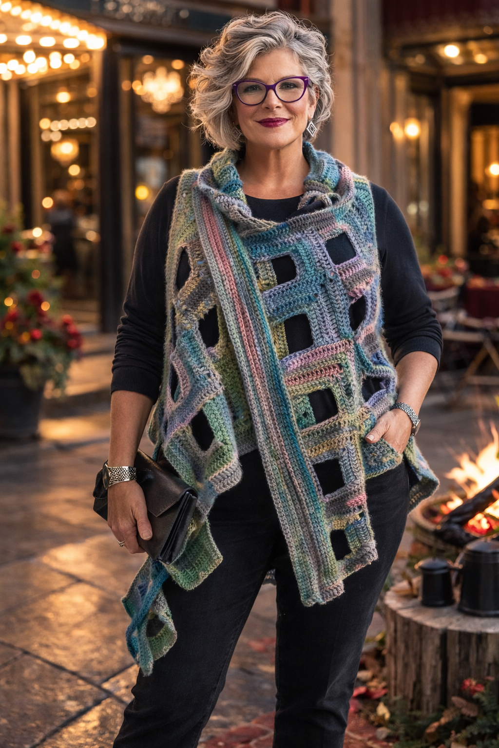 open mitred vest at theatre2