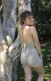 shorts and halter back